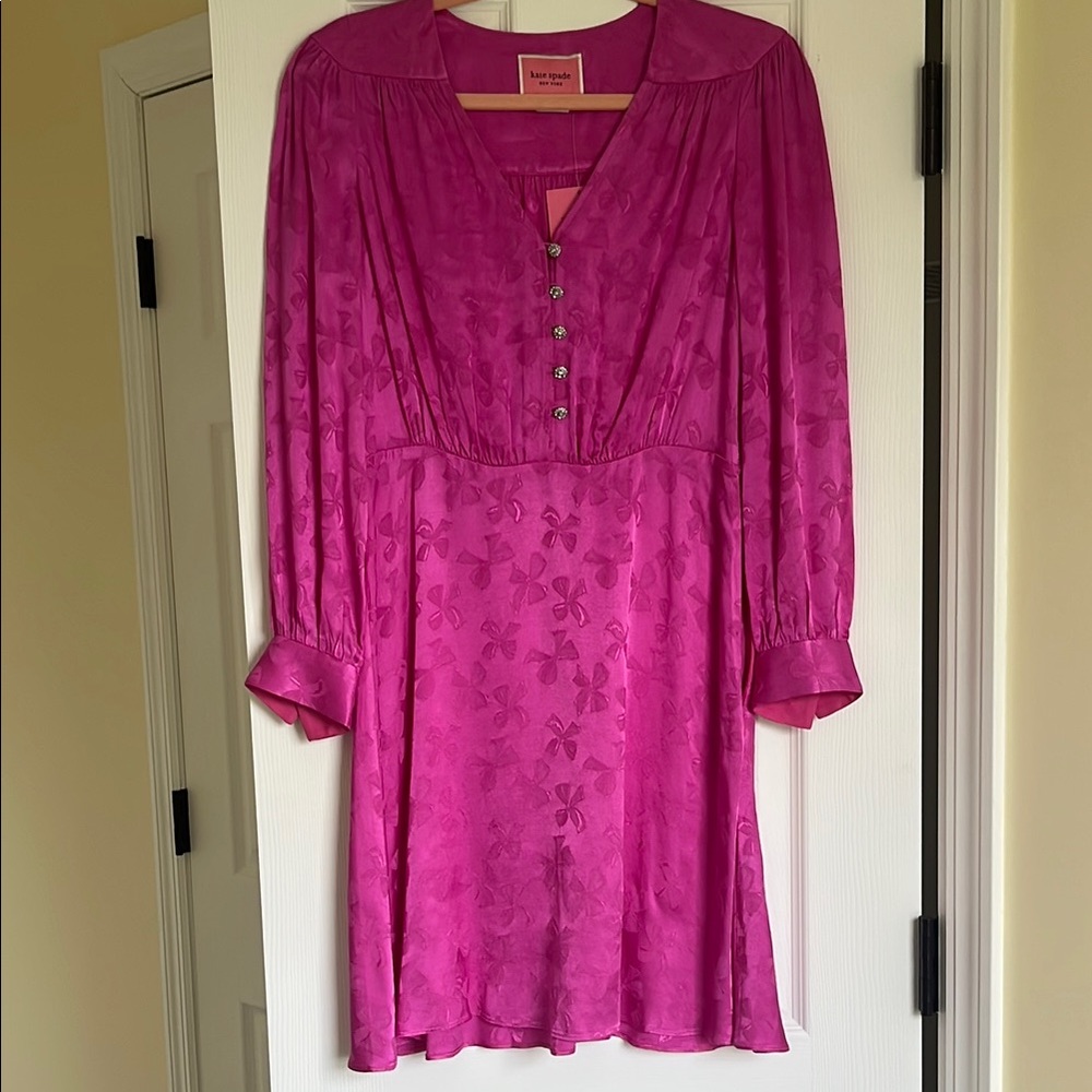 NWT Pink Button-Up Dress